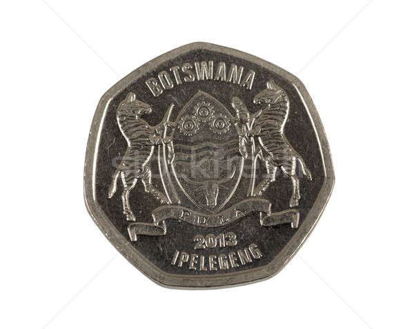 Detail of Botswana Pula thebe coin Stock photo © artush