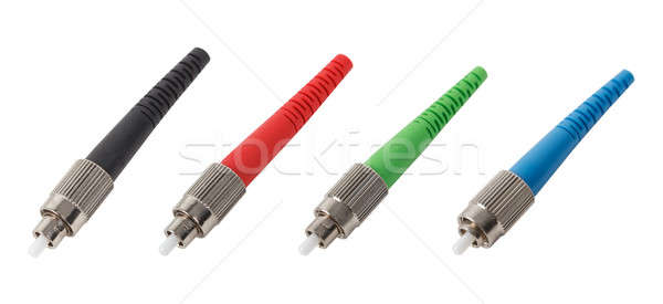 FC fiber optic connectors isolated Stock photo © artush