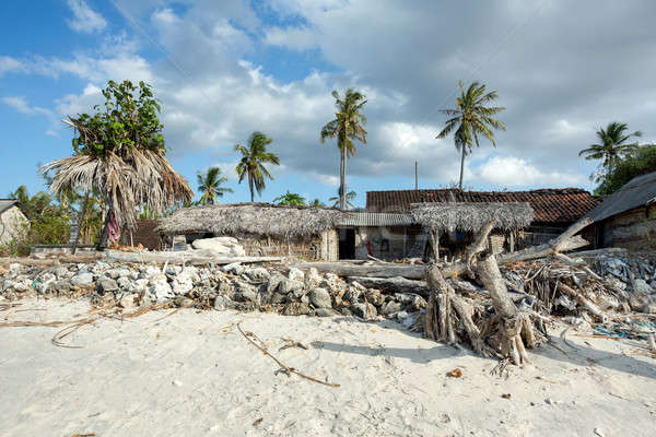 indonesian house - shack on beach Stock photo © artush