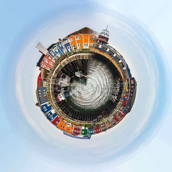 Planet of Crab fisher hutches Stock photo © artush