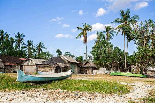 indonesian house - shack on beach Stock photo © artush