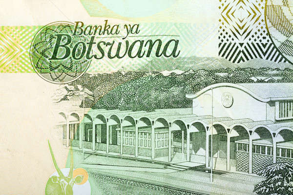 Detail of 10 Botswana Pula banknote Stock photo © artush