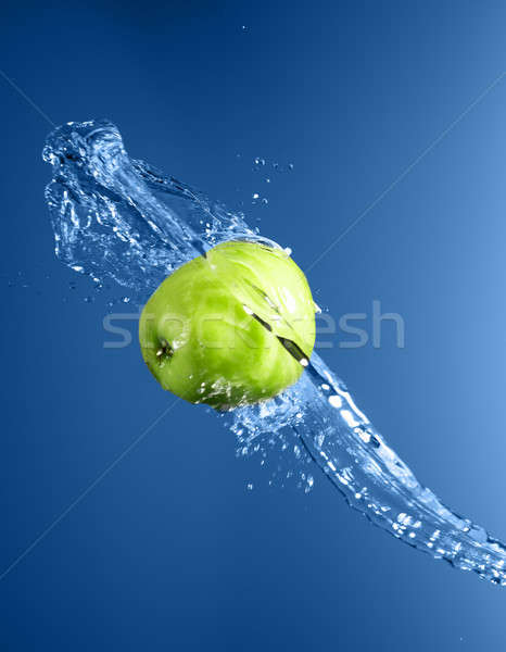 Foto stock: Verde · maçã · azul · água · natureza