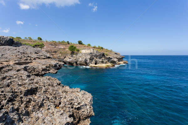 Kustlijn eiland klein indian oceaan Stockfoto © artush