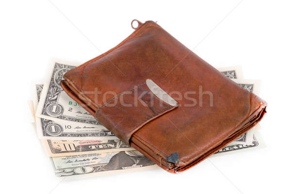 leather wallet with money Stock photo © artush