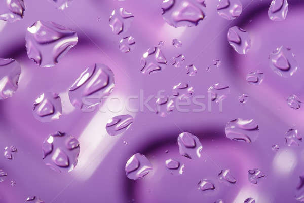 Сток-фото: фиолетовый · аннотация · капли · воды · стекла · формы · сердца · текстуры