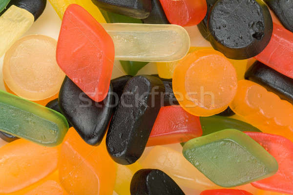 Farbenreich Gelee Süßigkeiten Set süß Hintergrund Stock foto © artush