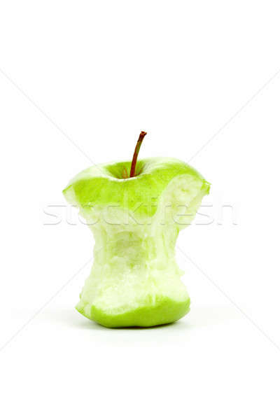 Foto stock: Verde · maçã · isolado · branco · comida · fruto