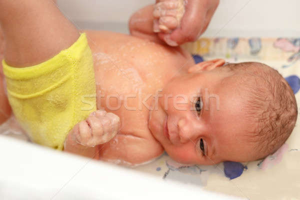 take a bath for a young adorable baby Stock photo © artush