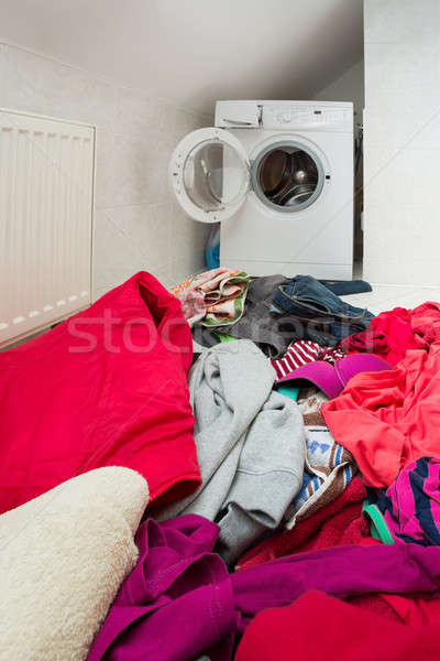 Stock photo: dirty clothes ready for the wash