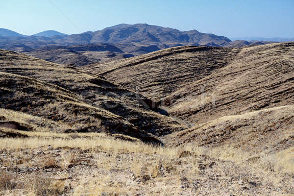 Namibia peisaj oraş fundal vară albastru Imagine de stoc © artush