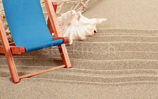 Still Life with seashell and sun lounger Stock photo © artush