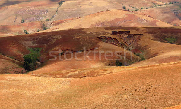 Madagascar countryside highland landscape Stock photo © artush