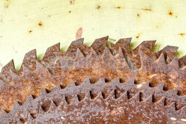 old rusted circular saw blades Stock photo © artush