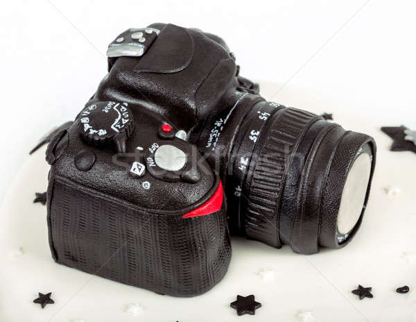 Születésnapi torta negyven évforduló modern dslr fotó Stock fotó © artush