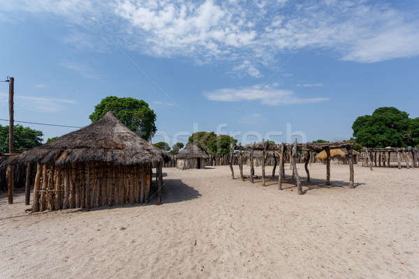 Traditionnel africaine village maisons bois clôture [[stock_photo]] © artush