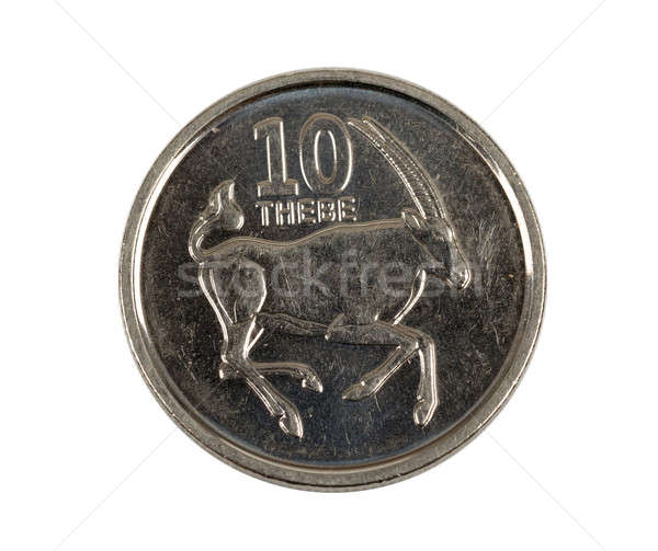 Detail of Botswana Pula thebe coin Stock photo © artush