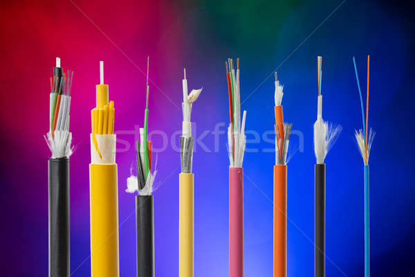 Fiber optical cable collection Stock photo © artush