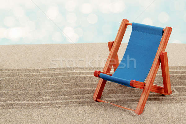 Vacation background with sun lounger Stock photo © artush