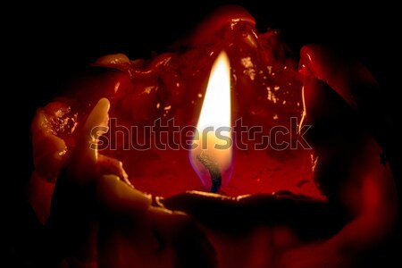 closeup macro of light on candle  Stock photo © artush