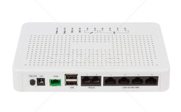 Stock photo: GPON subscriber network terminal