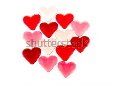 Brightly coloured red gums hearts Stock photo © artush