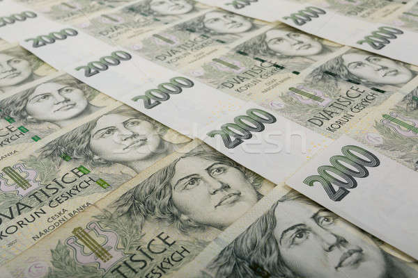 Tcheco notas valor dois mil dinheiro Foto stock © artush