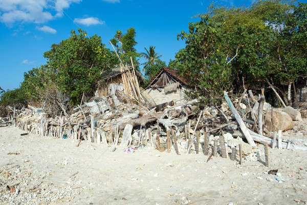 indonesian house - shack on beach Stock photo © artush