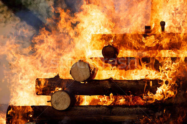 big fire, burning witches Stock photo © artush