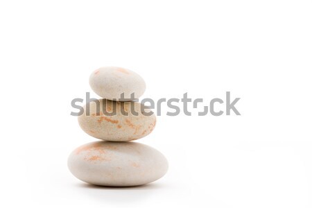 [[stock_photo]]: équilibrage · zen · pierres · isolé · caillou