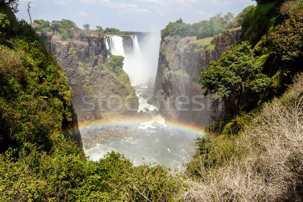 The Victoria falls with mist from water Stock photo © artush