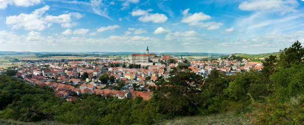wide panorama of Mikulov city Stock photo © artush
