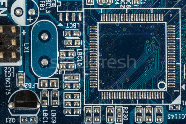 Close up of computer circuit motherboard Stock photo © artush