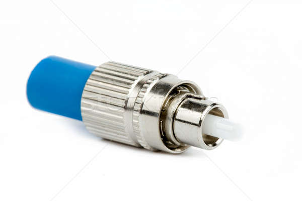 blue fiber optic FC connector Stock photo © artush