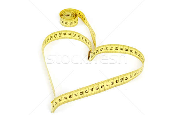 Tape measure heart shape - health, weight concept  Stock photo © artush