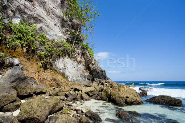 Kustlijn eiland bali Indonesië hemel natuur Stockfoto © artush