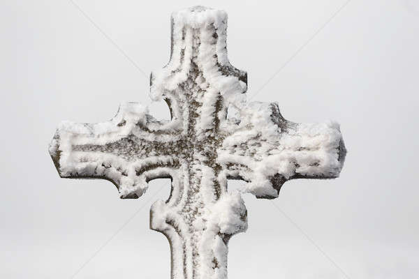 detail of religion symbol calvary cross outdoor Stock photo © artush