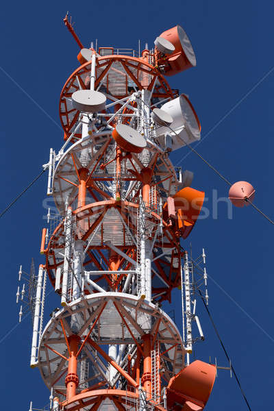 Radio technology tower on the island Stock photo © artush