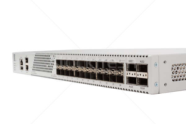 Ethernet wechseln Schlitz Faser Modul Stock foto © artush