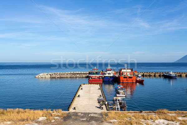 harbor in Kota Manado City, Indonesia Stock photo © artush