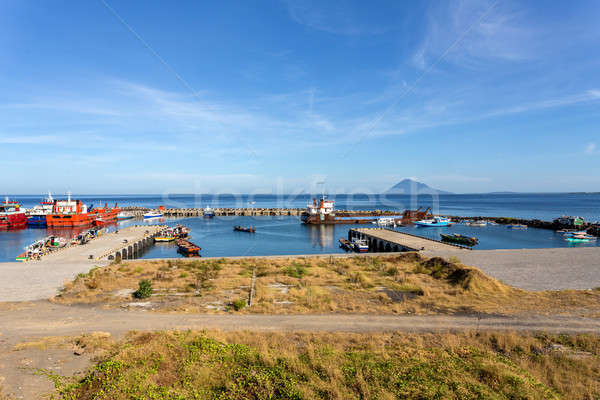 harbor in Kota Manado City, Indonesia Stock photo © artush