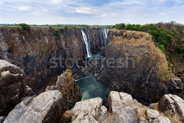 Widoku kanion kurtyny wody świat Zdjęcia stock © artush