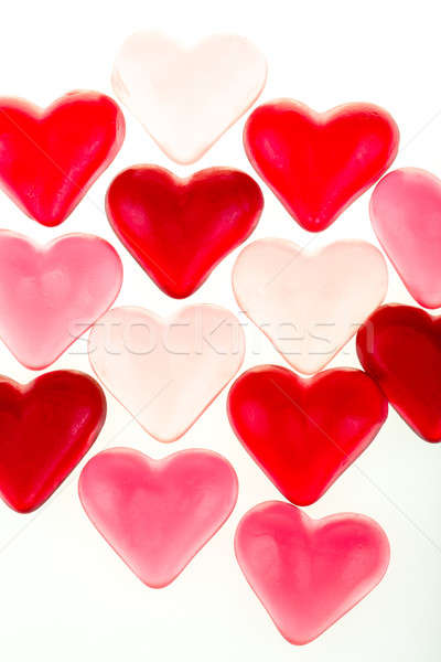 Brightly coloured red gums hearts Stock photo © artush