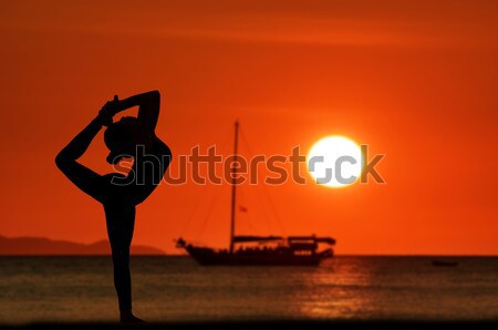 man silhouette Stock photo © arztsamui