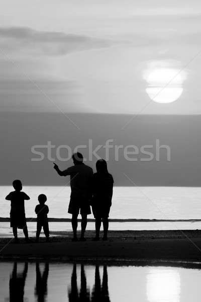silhouette life Stock photo © arztsamui