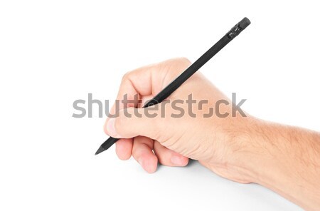 черный карандашом стороны изолированный белый бизнеса Сток-фото © ashumskiy