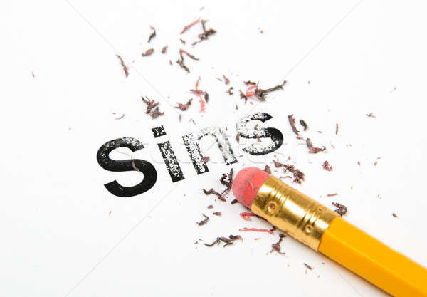 Erasing Sins Stock photo © ashumskiy