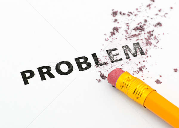 проблема резиновые Eraser ремонта тип грусть Сток-фото © ashumskiy