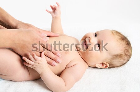 Foto stock: Madre · bebé · pequeño · mujer