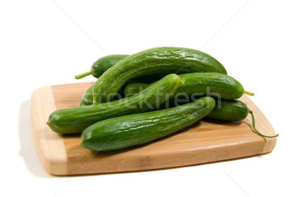 pickling cucumber on a board Stock photo © aspenrock